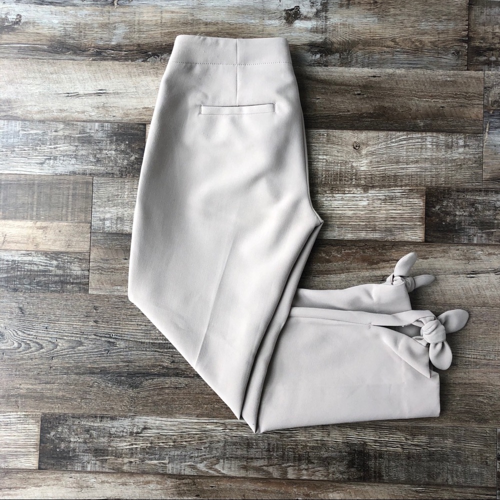 Banana Republic Petite Avery Tie Hem Khaki Pant